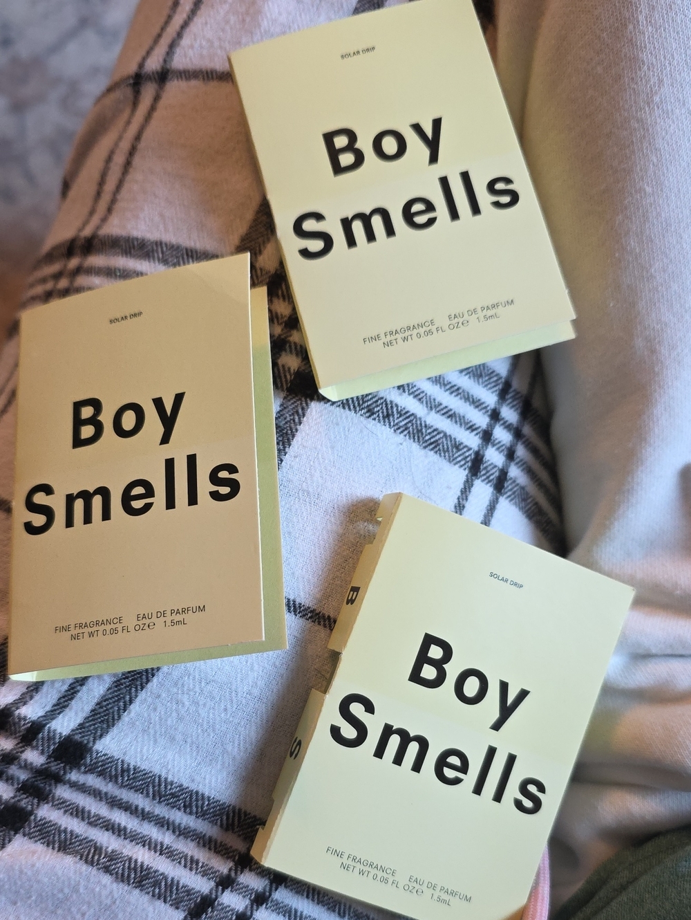 3 Sample Pk Of Boy Smells Parfume Each Is 1.5 Ml